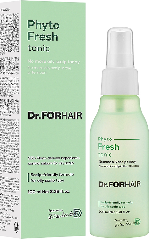 Освіжальний тонік-спрей для жирного волосся та шкіри голови - Dr.FORHAIR Phyto Fresh — фото N2