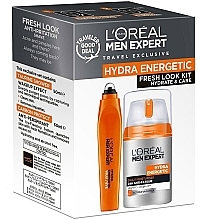 Духи, Парфюмерия, косметика Набор - L'Oreal Paris Men Expert Hydra Energetic Fresh Look Kit (f/cr/50ml + eye/serum/10ml)