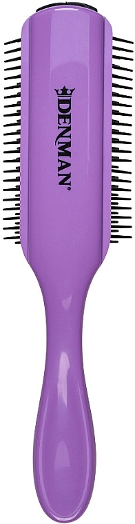 Щетка для волос D4, черная с фиолетовым - Denman Original Styling Brush D4 African Violet — фото N2