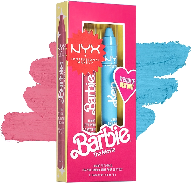 Набір для макіяжу очей - NYX Professional Makeup Barbie Limited Edition Collection Jumbo Eye Pencil (eye/pencil/2x5g) — фото N2
