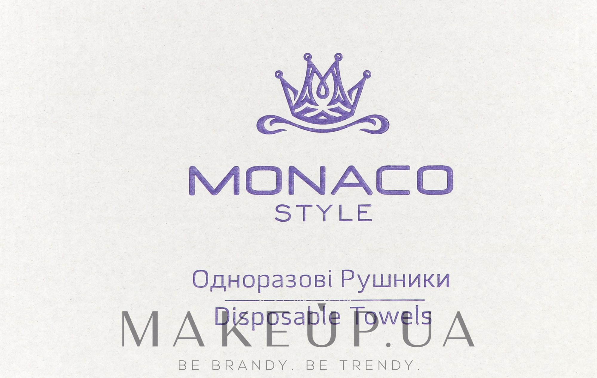 Полотенца одноразовые, 40см х 70см, сложенные, сетка, 100 шт - Monaco Style — фото 100шт