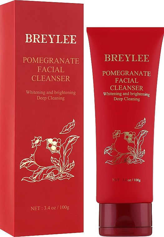 Очищувальний гель для обличчя з гранатом - Breylee Pomegranate Facial Cleanser — фото N2