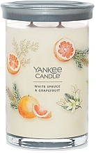 Ароматична свічка у склянці "Біла ялина і грейпфрут", 2 ґноти - Yankee Candle White Spruce And Grapefruit — фото N1