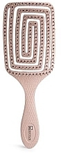 Расческа для волос, розовая - IDC Institute ECO Paddle Brush — фото N1