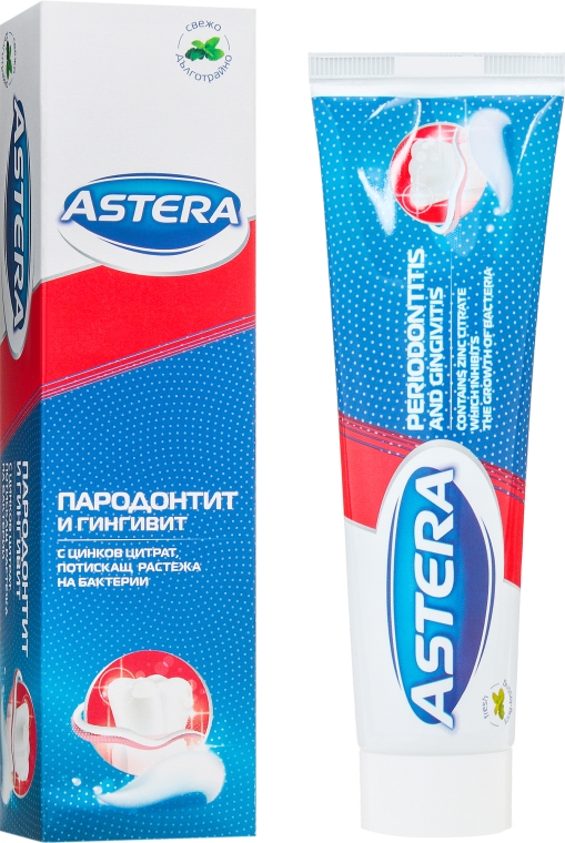 Зубная паста для защиты от пародонтоза - Astera Active+ Parodont Protection Lasting Mint