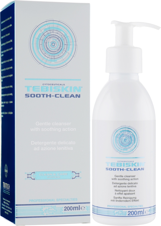 Очищающий гель для чувствительной кожи - Tebiskin Sooth-Clean Cleanser — фото N1