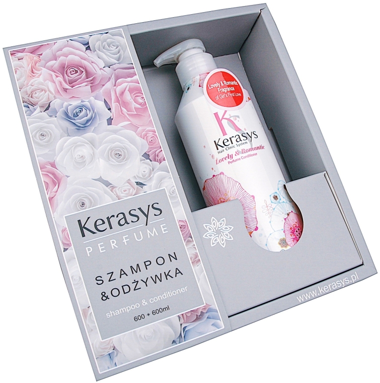 Набор - KeraSys Lovely & Romantic (shm/600ml + cond/600ml)