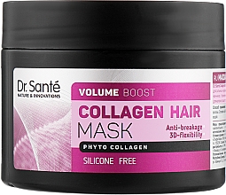 Парфумерія, косметика Маска для волосся - Dr. Sante Collagen Hair Volume Boost Mask
