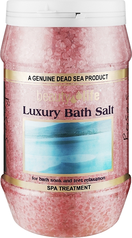 Соль Мертвого моря для ванн "Роза" - Aroma Dead Sea Luxury Bath Salt Roses — фото N1