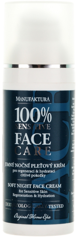 Ночной крем для лица - Manufaktura Sensitive Face Care Cream