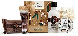 Парфумерія, косметика Набір, 5 продуктів - The Body Shop Creamy + Dreamy Coconut Essentials Gift