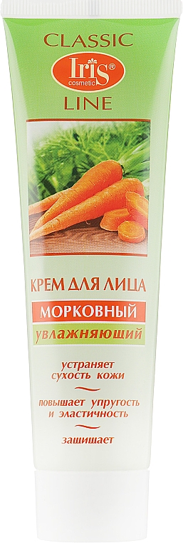 Крем для лица "Морковный", увлажняющий - Iris Cosmetic