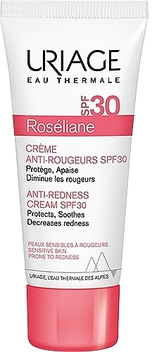 Сонцезахисний крем для обличчя проти почервонінь - Uriage Roséliane Crème Anti-Rougeurs SPF 30