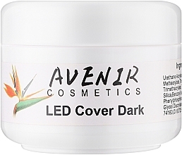 Парфумерія, косметика Гель для нарощування нігтів - Avenir Cosmetics LED Cover Dark