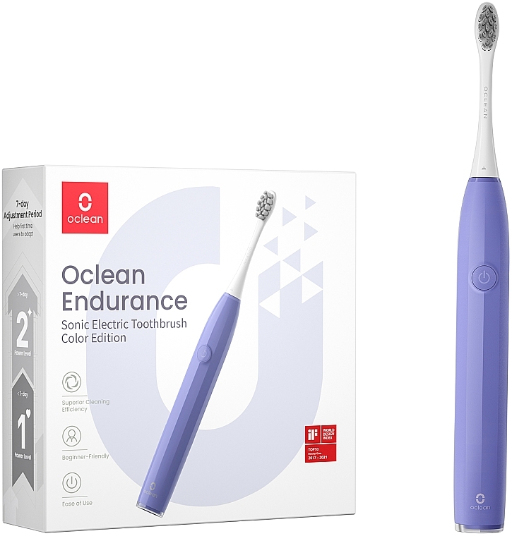 Електрична зубна щітка Oclean Endurance Purple - Oclean Endurance Color Edition Purple — фото N1