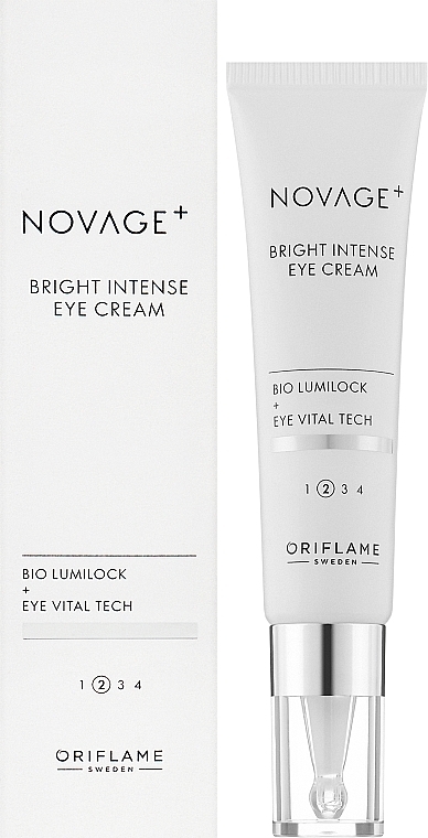 Крем для кожи вокруг глаз против пигментации - Oriflame Novage+ Bright Intense Eye Cream — фото N2
