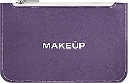 Духи, Парфюмерия, косметика Косметичка плоская, фиолетовая "Autograph" - MAKEUP Cosmetic Bag Flat Purple