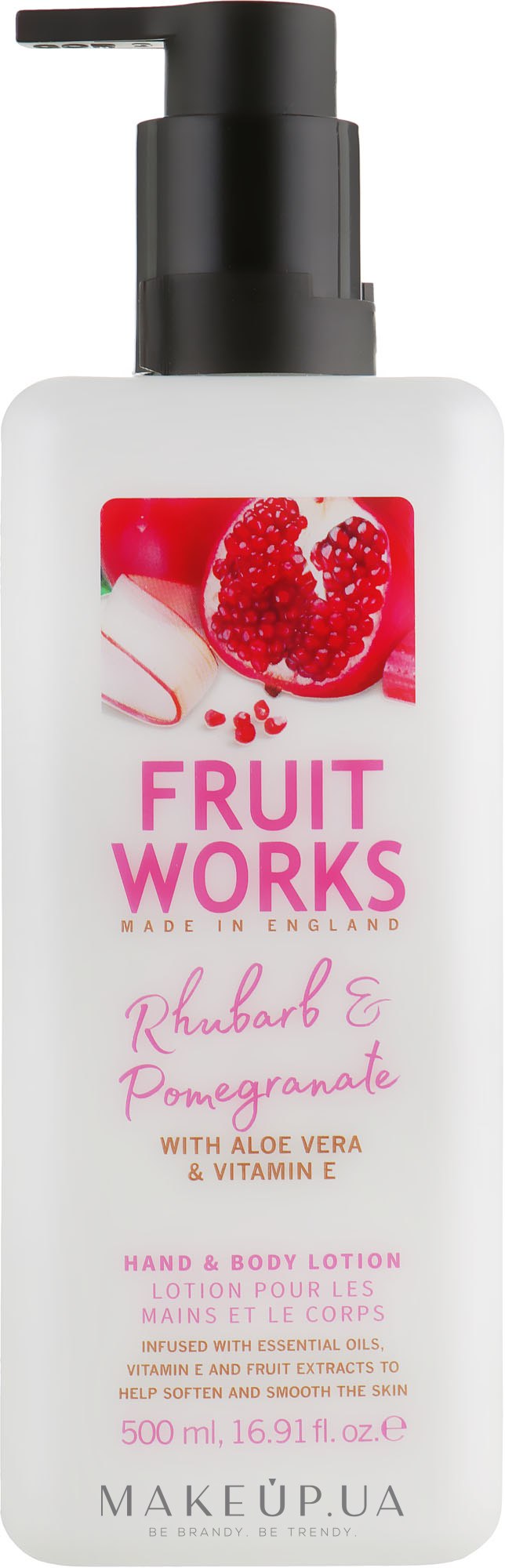 Лосьон для рук и тела "Ревень и гранат" - Grace Cole Fruit Works Hand & Body Lotion Rhubarb & Pomegranate — фото 500ml