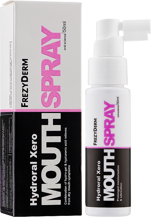 Стоматологічний спрей для лікування симптомів сухості у роті (ксеростомії) - Frezyderm Hydroral Xero Spray — фото N2