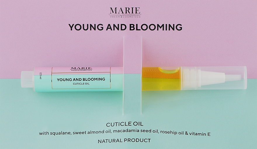 Масло для кутикулы - Marie Fresh Young And Blooming Cuticle Oil — фото N2