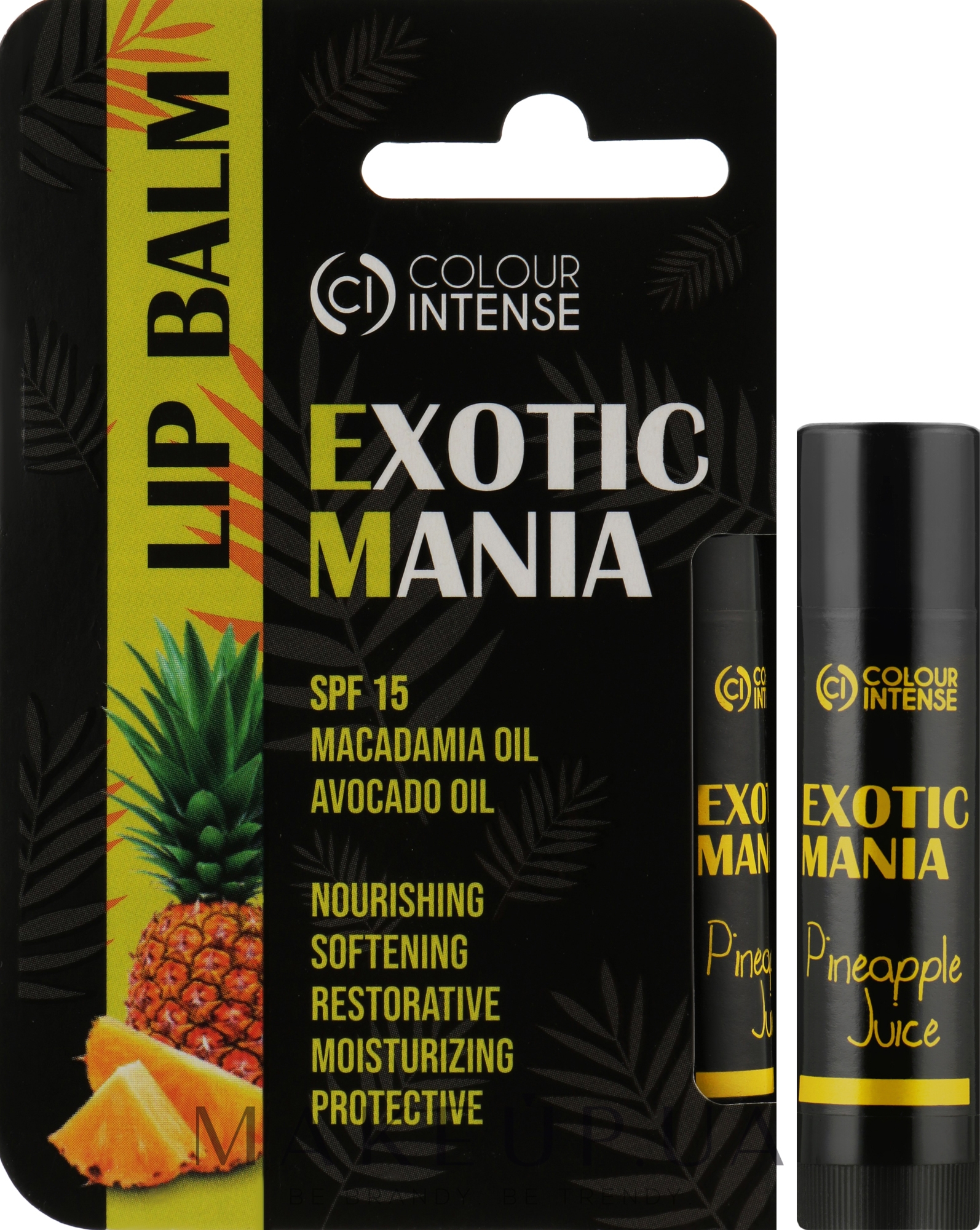 Бальзам для губ "Exotic Mania" с ароматом ананаса - Colour Intense Lip Balm  — фото 5g