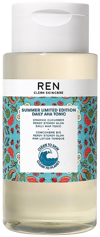 Тонік для обличчя - Ren Summer Limited Edition Daily AHA Tonic — фото N1