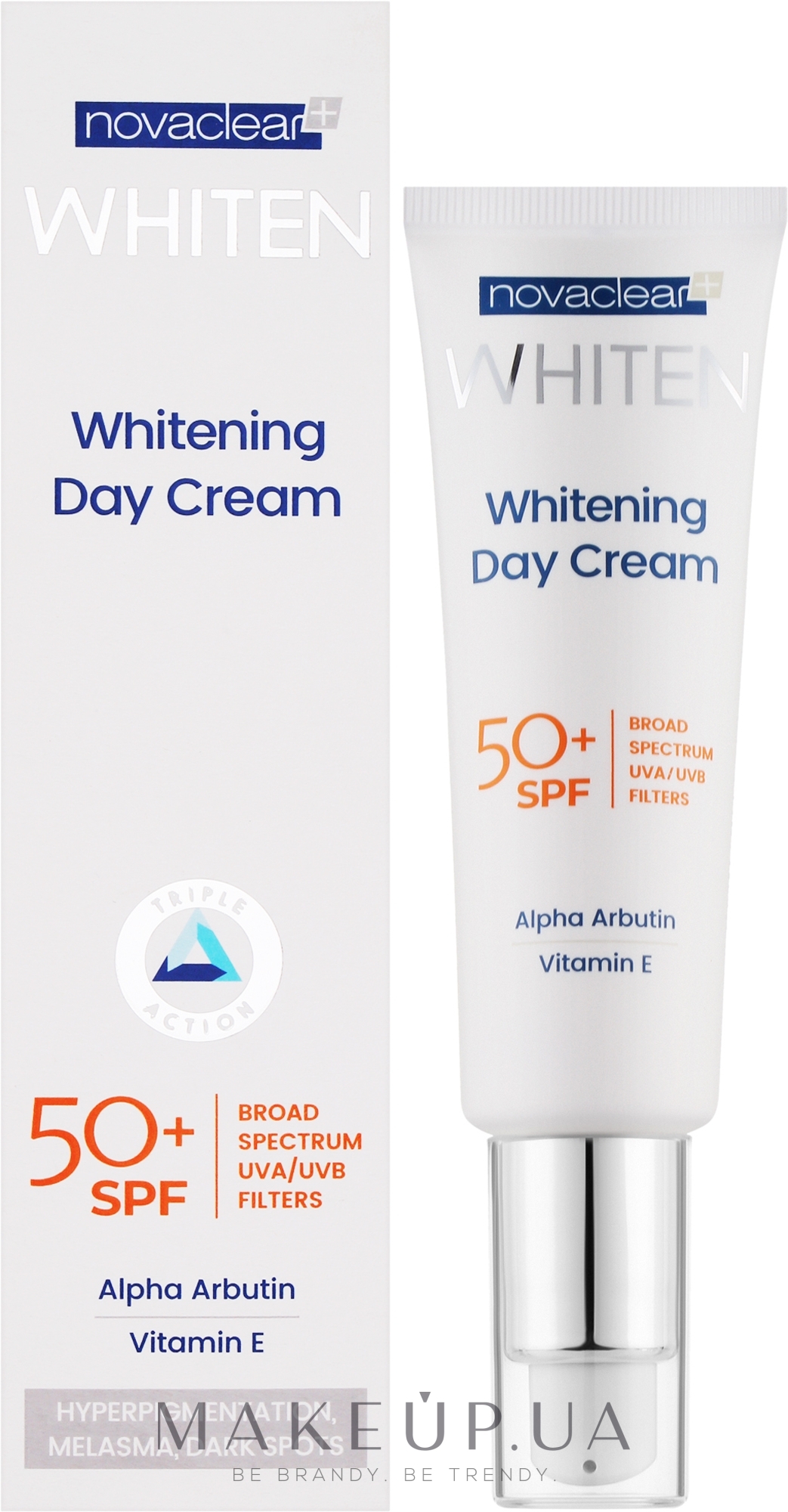 Денний крем для обличчя - Novaclear Whiten Whitening Day Cream SPF50+ — фото 50ml