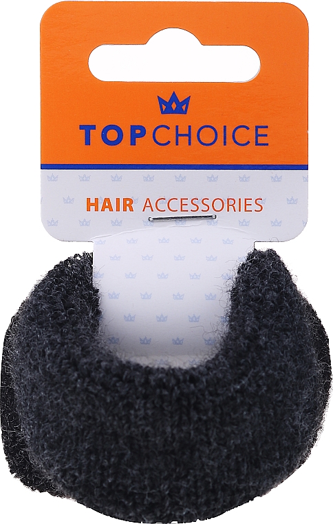 Резинка для волосся, 66498, чорний і темно-сірий - Top Choice — фото N1