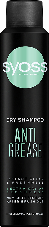 Сухой шампунь для склонных к жирности волос - Syoss Anti-Grease Dry Shampoo