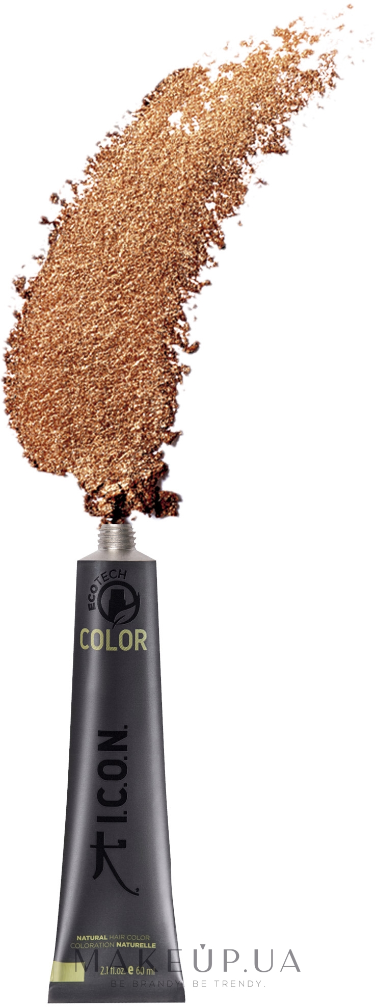 Ухаживающая перманентная крем-краска без аммиака - I.C.O.N. Ecotech Color Metallics — фото Bronzed Amber