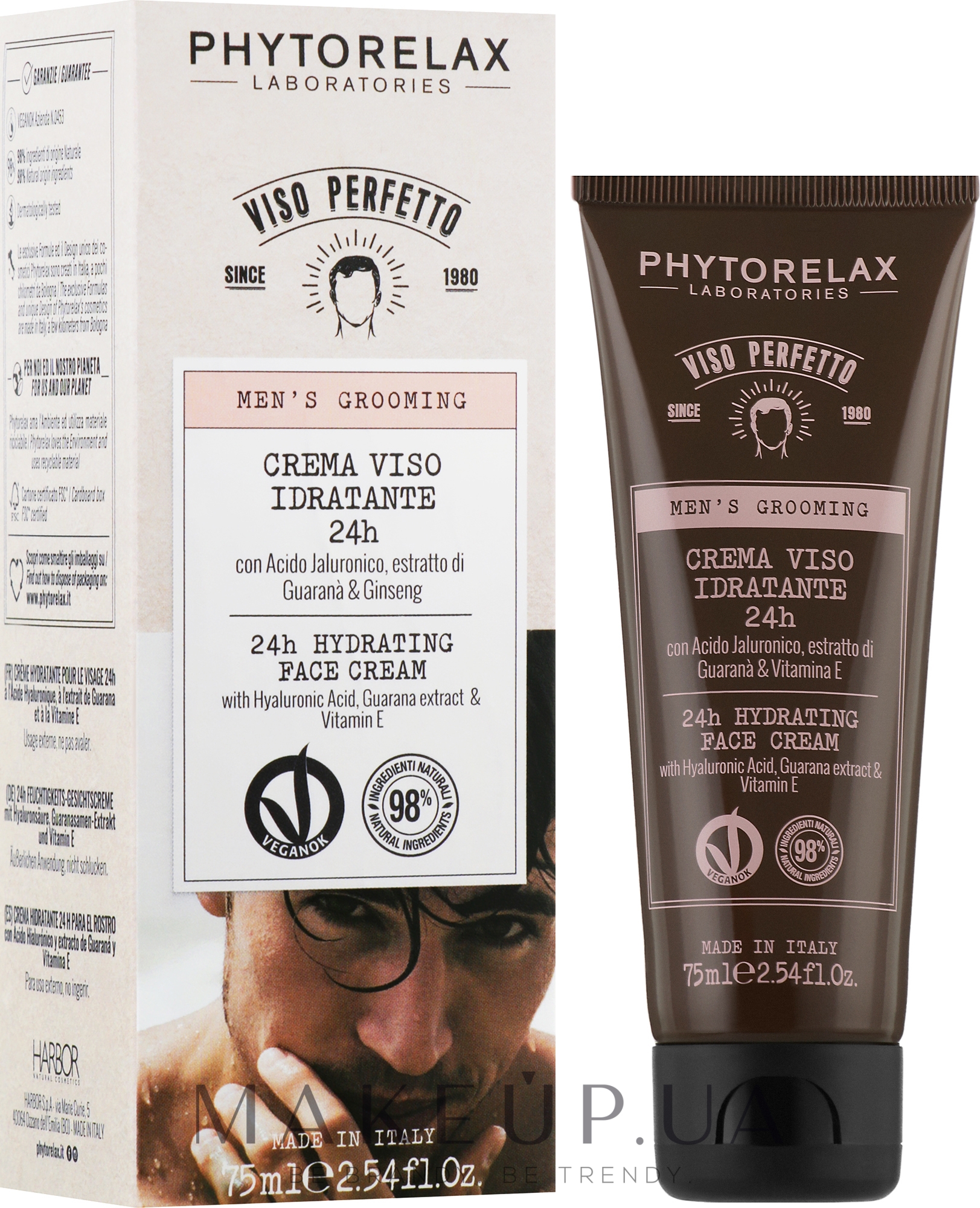 Увлажняющий крем для лица - Phytorelax Laboratories Men's Grooming Hydrating Face Cream — фото 75ml