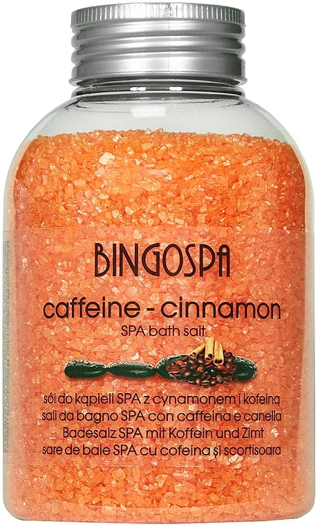 Соль для ванн антицеллюлит с экстрактом корицы и кофеина - BingoSpa — фото N1