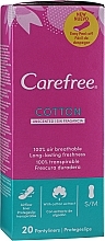 Парфумерія, косметика Гігієнічні щоденні прокладки з екстрактом бавовни, 20 шт. - Carefree Salvaslip Cotton Extract