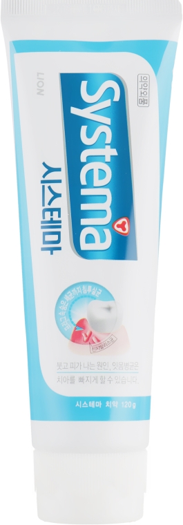 Профилактическая зубная паста со вкусом ледяной прохлады - Cj Lion Systema Dentor Systema Ice Mint Alpha Toothpaste — фото N2