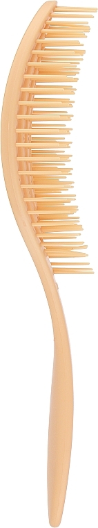 Щетка для волос массажная, скелетон "Flexi", овальная, 24 см, абрикосовая - Titania — фото N2