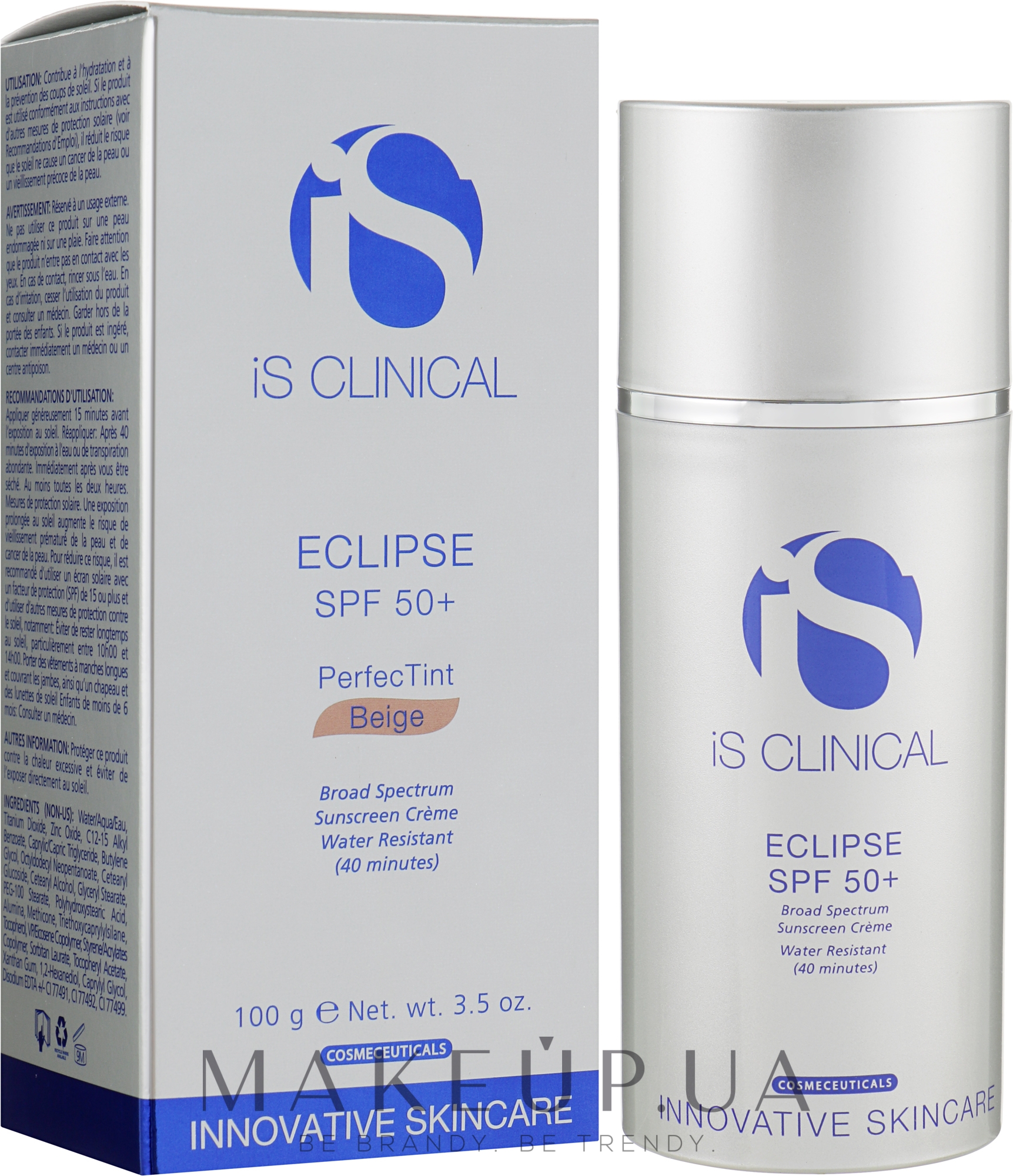 Крем солнцезащитный бежевый - iS Clinical Eclipse PerfecTint Beige SPF50+ — фото 100ml