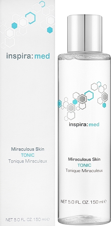 Тонік для обличя з АНА&BHA - Inspira:cosmetics Med Miraculous Skin Tonic Glow & Anti Ageing Effekt — фото N2