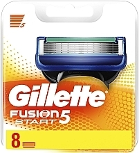 Сменные кассеты для бритья, 8 шт. - Gillette Fusion5 Start Replacement Razor Blades Pack — фото N1