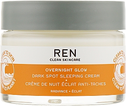 Парфумерія, косметика Нічний крем для обличчя - REN Clean Skincare Overnight Glow Dark Spot Sleeping Cream