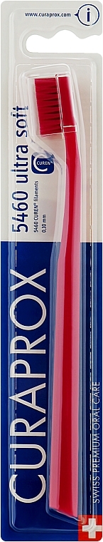 Зубна щітка CS 5460 "Ultra Soft", D 0,10 мм, малинова, малинова щетина - Curaprox  — фото N1