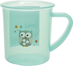 Чашка дитяча термостійка, зелена - Lindo — фото N1