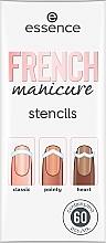 Духи, Парфюмерия, косметика Шаблоны для французского маникюра - Essence French Manicure Stencils