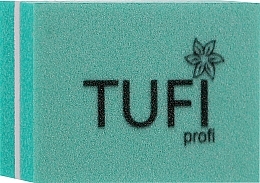 Бафик "Мини" 100/180 грит, зеленый - Tufi Profi Premium — фото N1
