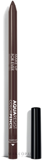 Водостойкий карандаш для глаз - Make Up For Ever Aqua Resist Color Pencil  — фото 02 - Ebony