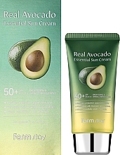 Солнцезащитный крем для лица - FarmStay Essential Sun Cream Real Avocado SPF50+  — фото N2