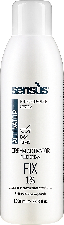 Крем-активатор для волос - Sensus H202 Cream Activator Fix — фото N1