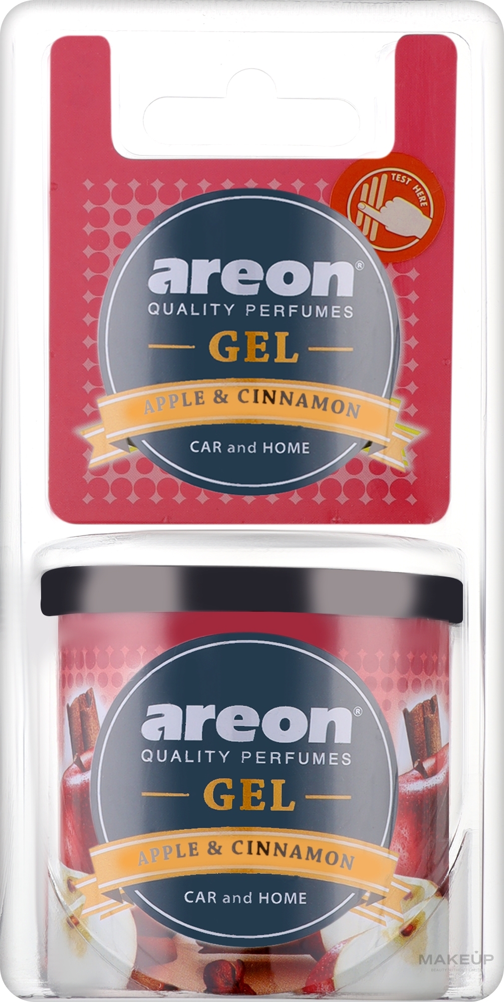Ароматизированный гель для воздуха "Яблоко и корица" - Areon Gel Can Blister Apple & Cinnamon — фото 80g