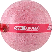 Дитяча сольова бомбочка для ванн "Вишня" - Bioton Cosmetics Spa & Aroma Cherry Bath Bomb — фото N1