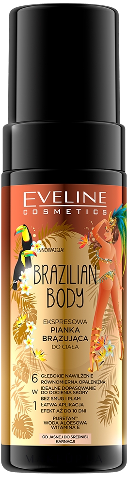 Піна для автозасмаги - Eveline Cosmetics Brazilian Body — фото 150ml