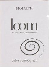 Крем для контуру очей з екстрактом слизу равлика (78%) - Bioearth Loom Creme Contour Yeux (пробник) — фото N3